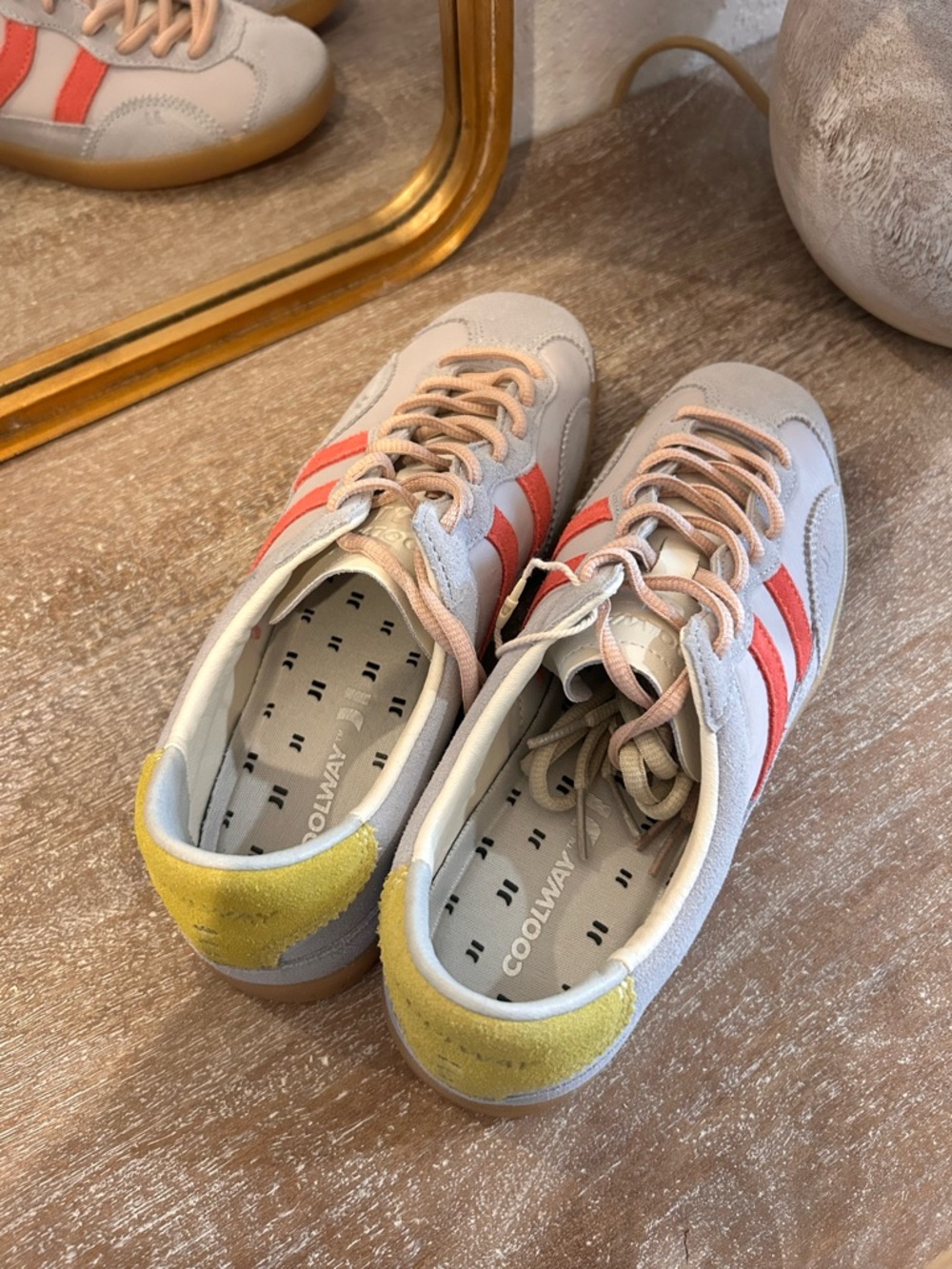 New Free People Coolway Kizuna Sneakers Light Grey - Picture 5 of 8